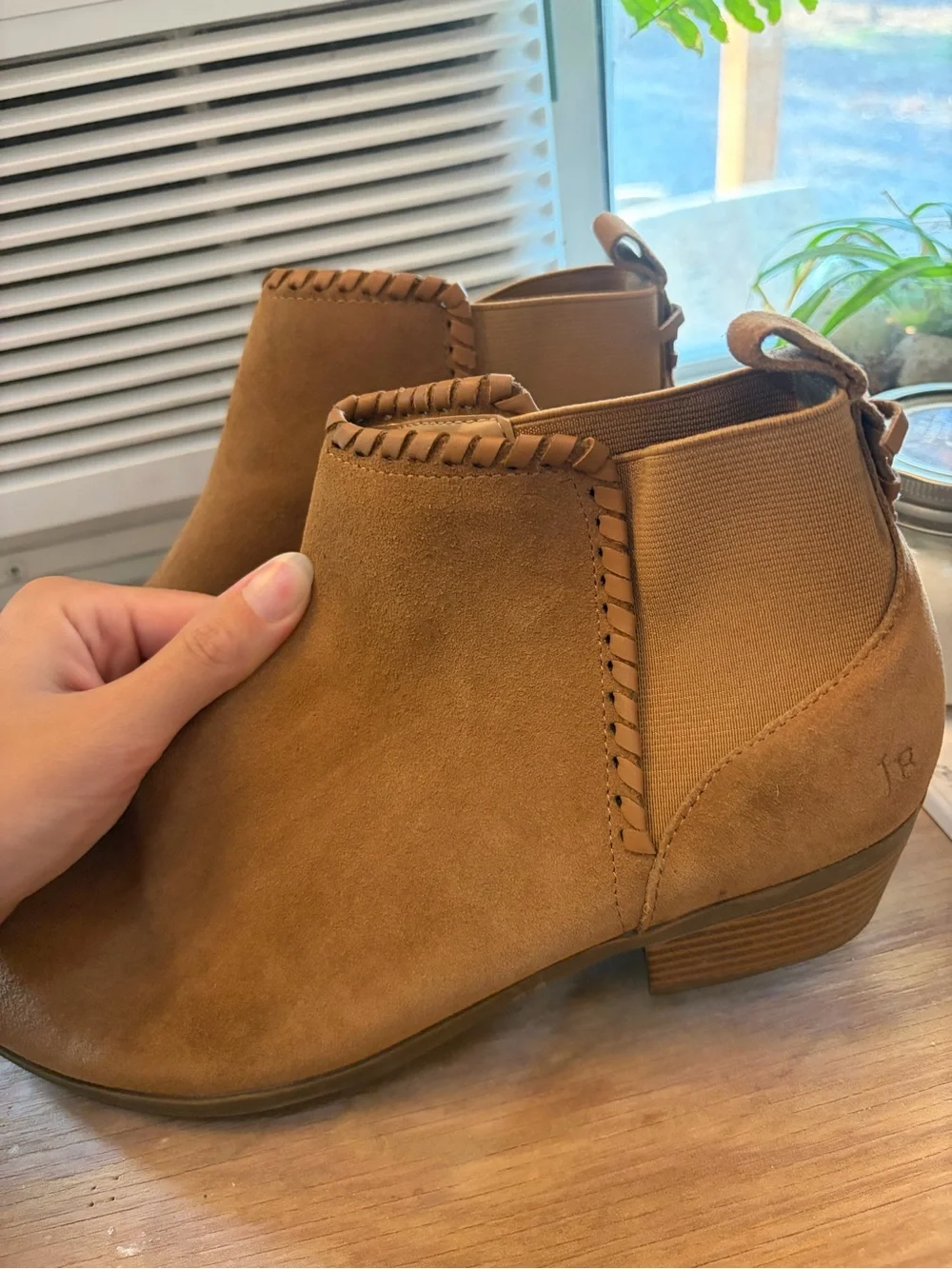 Jack Rogers Tan Suede Ankle Booties